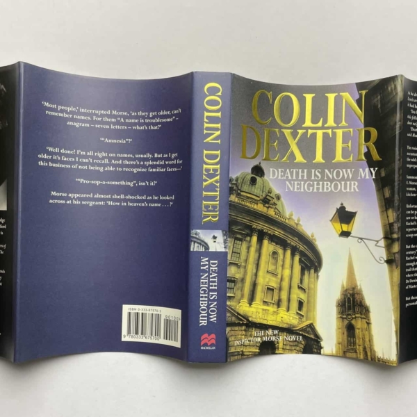 colin dexter death is now my neighbour signed5