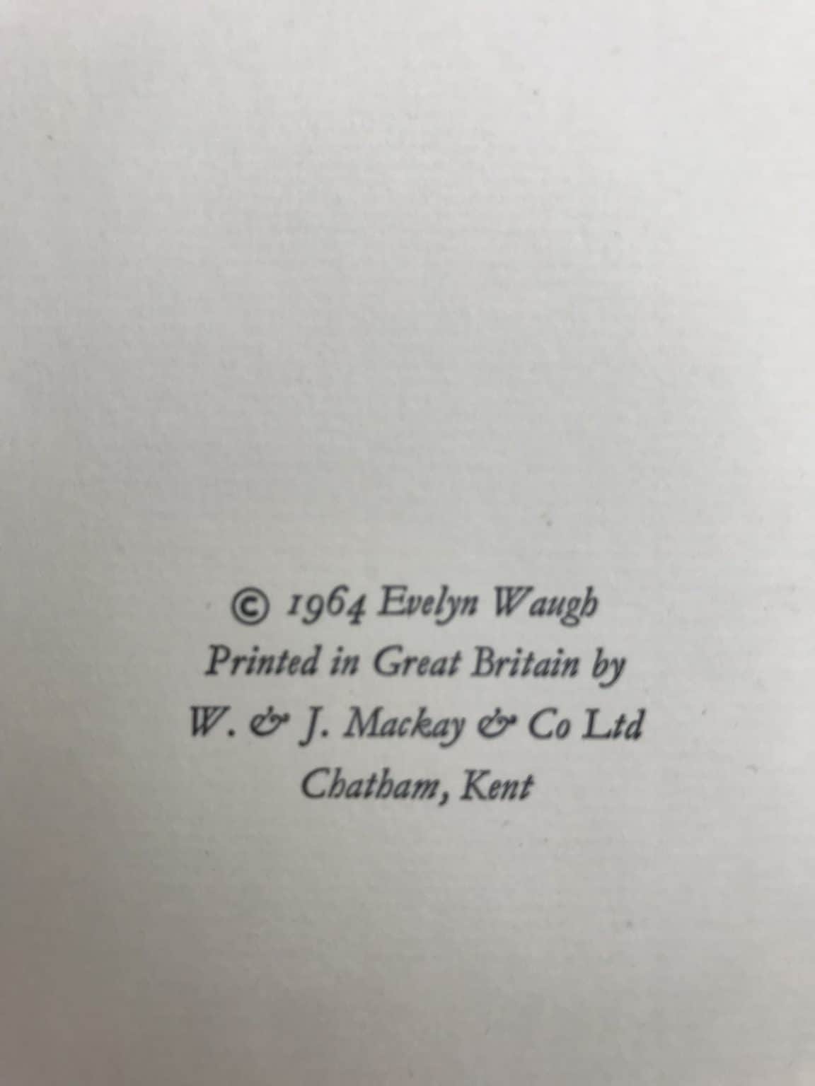 evelyn waugh a little learning first edition2 1