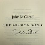 john le carre mission song signed first edition2