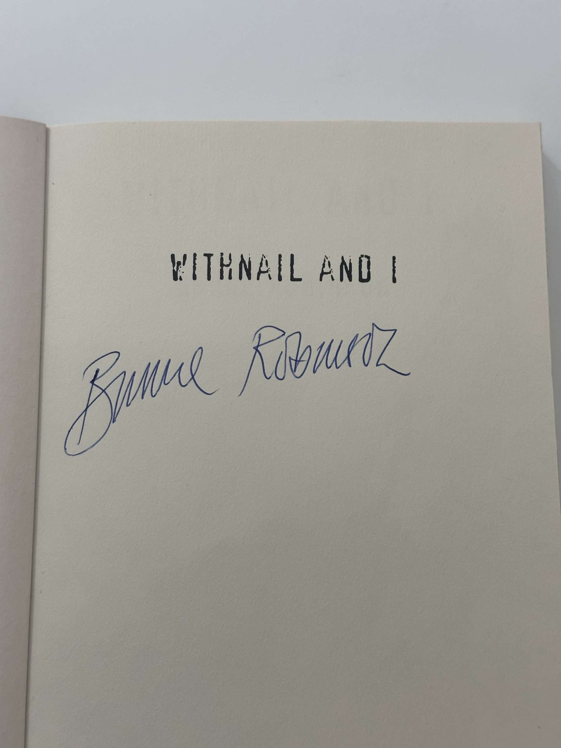Bruce Robinson Withnail and I first edition5