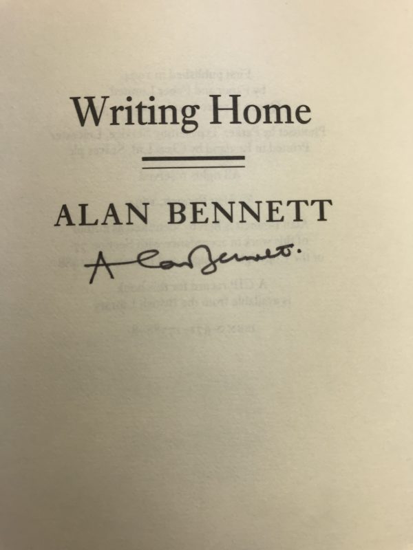 alan bennett writing home signed first ed2