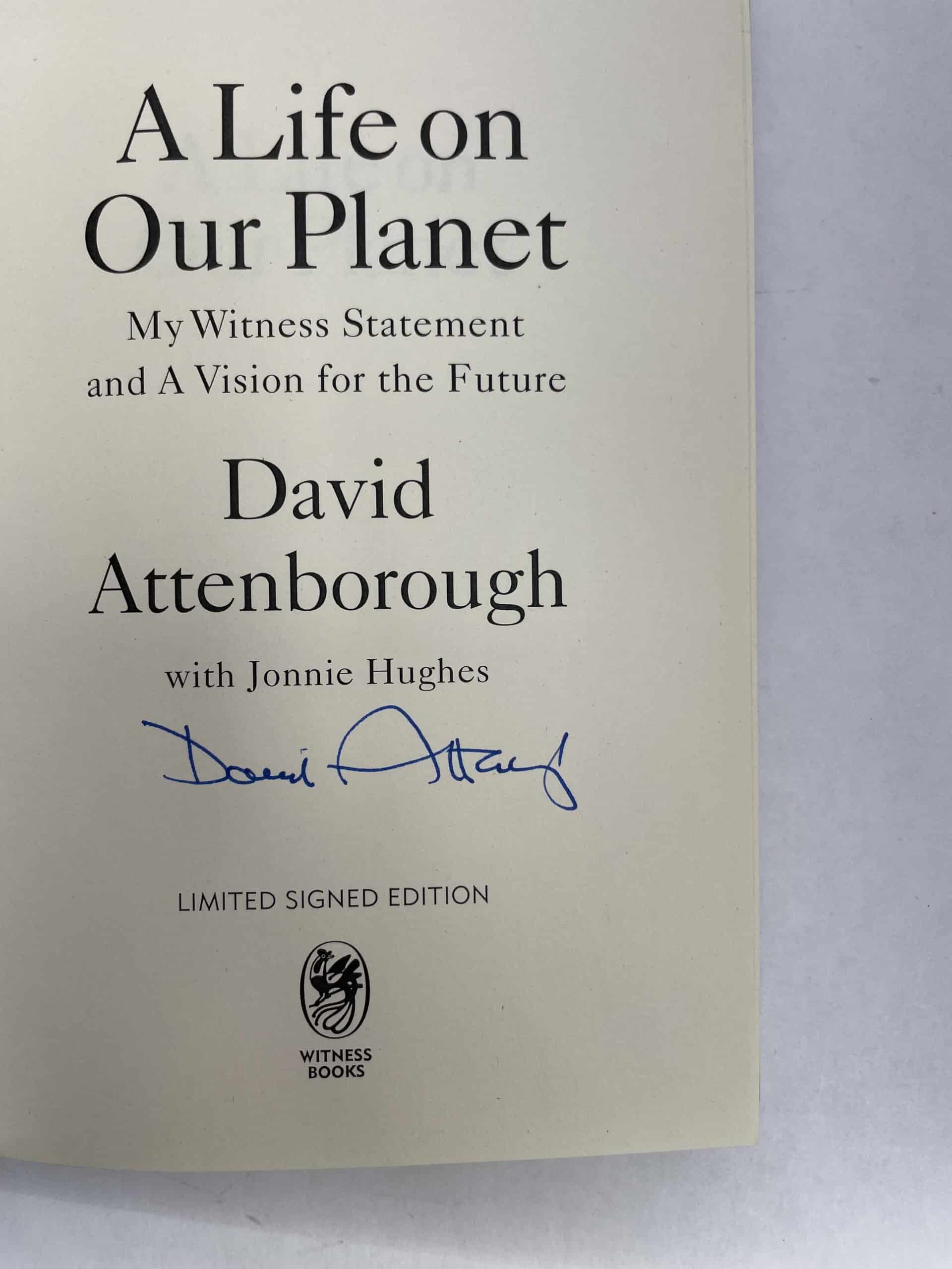 david attenborough a life on our planet signed first ed2