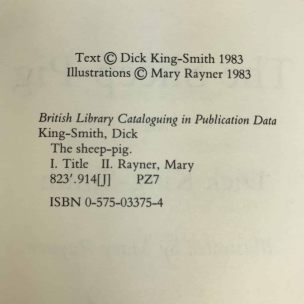 dick king smith the sheep pig 1st ed2