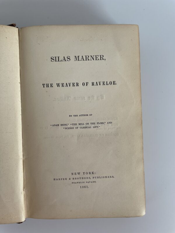 george eliot silas marner first edition2