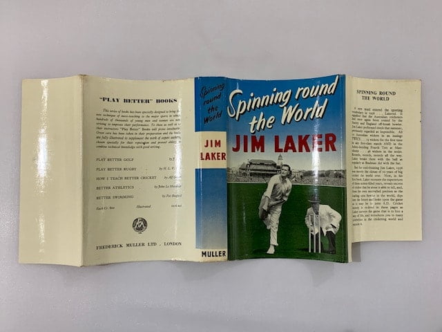 jim laker spinning round the world signed first edition5