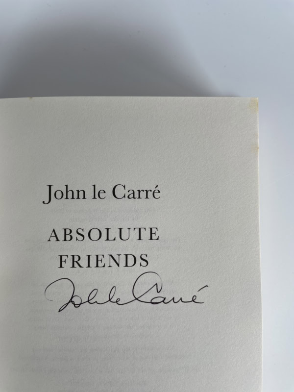john le carre absolute friends signed first ed2