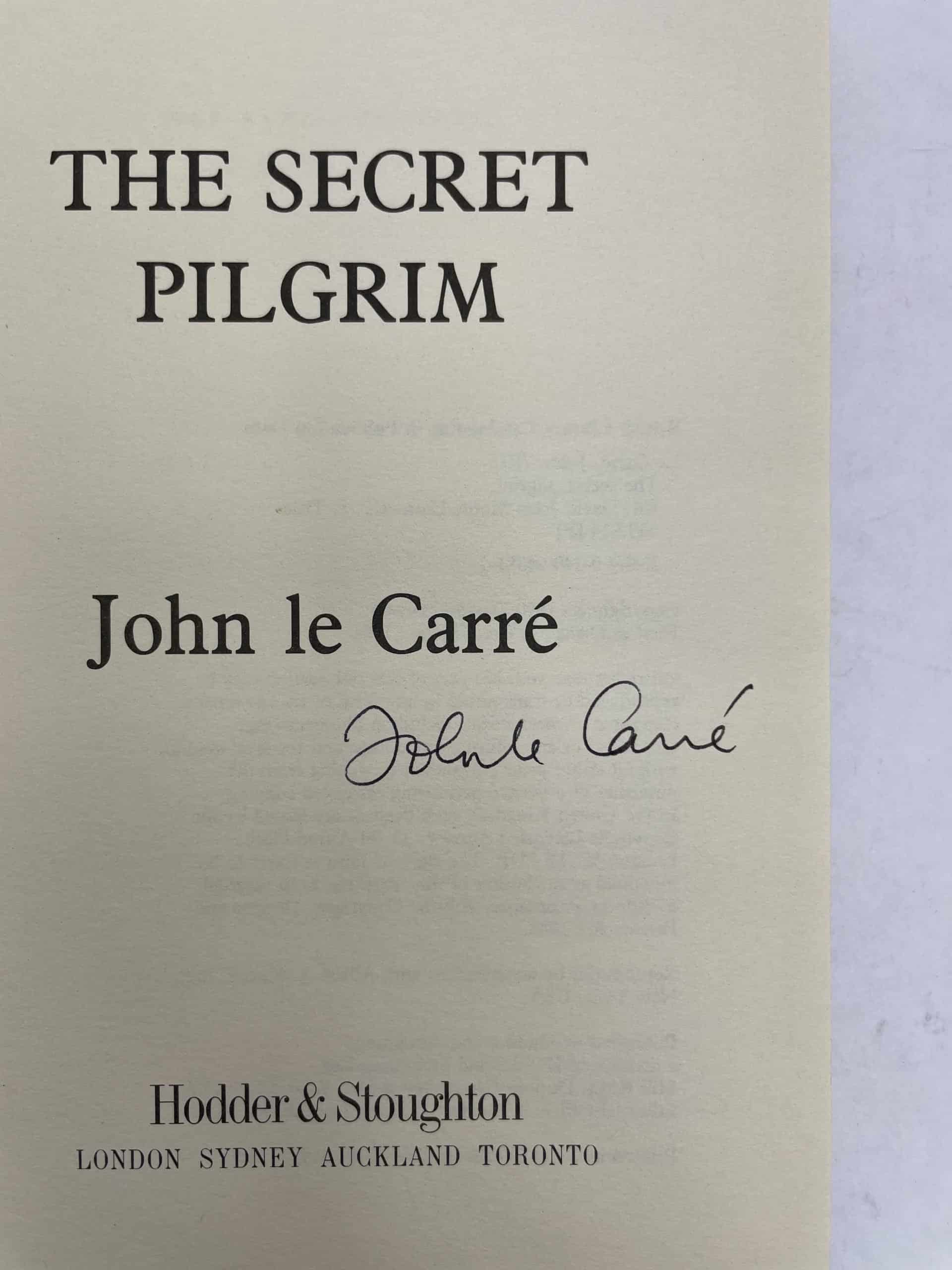 john le carre the secret pilgrim signed 1st edition2