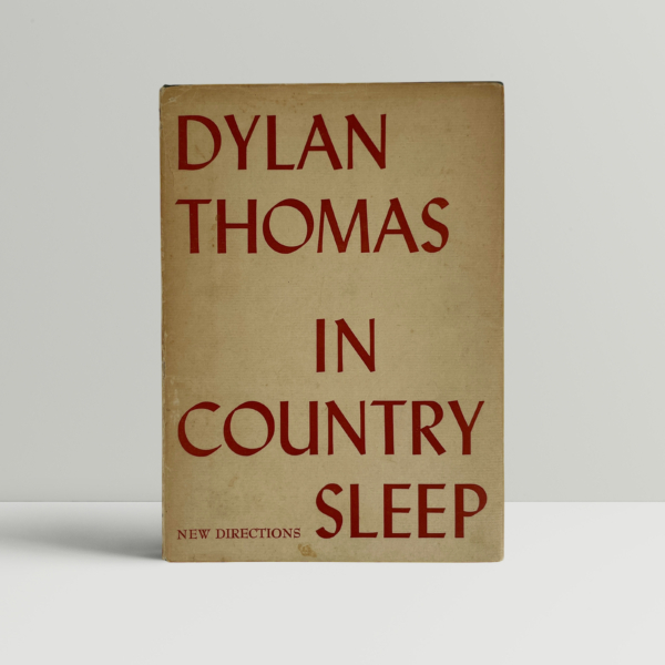 dylan thomas in country sleep first edition1