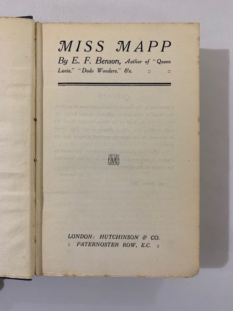 ef benson miss mapp first edition2