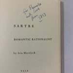 iris murdoch sartre signed us first edition2