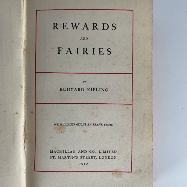 rudyard kipling rewards and faries first edi2