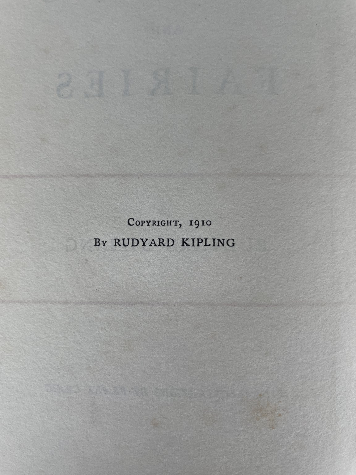 rudyard kipling rewards and faries first edi3