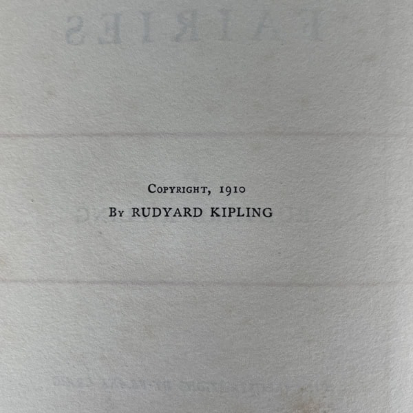 rudyard kipling rewards and faries first edi3