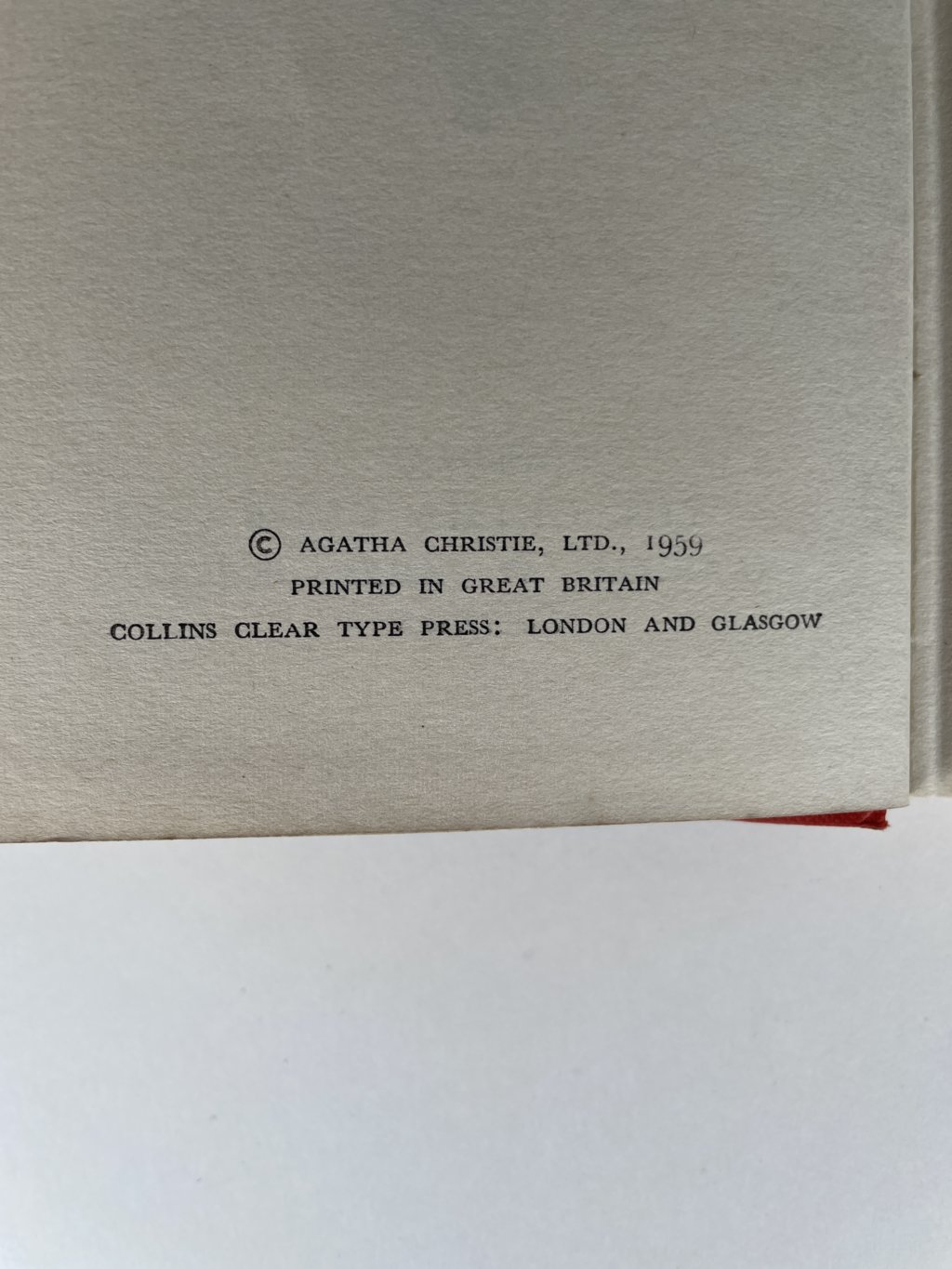 agatha christie cat among the pigeons first ed2