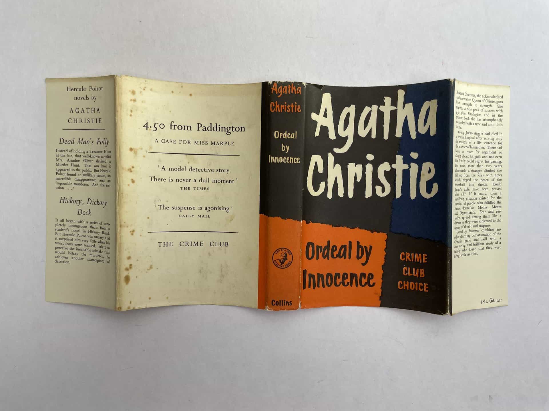 agatha christie ordeal by innocence first ed4