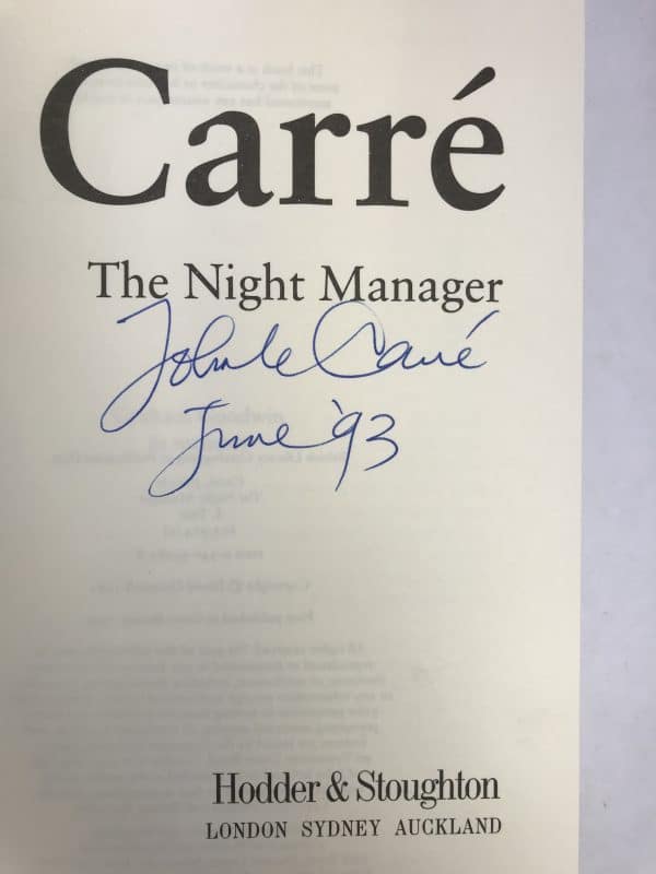john le carre the night manager signed first ed2