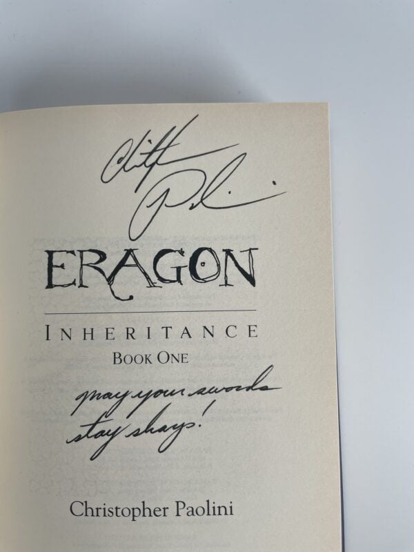 christopher paolini eragon signed first ed2