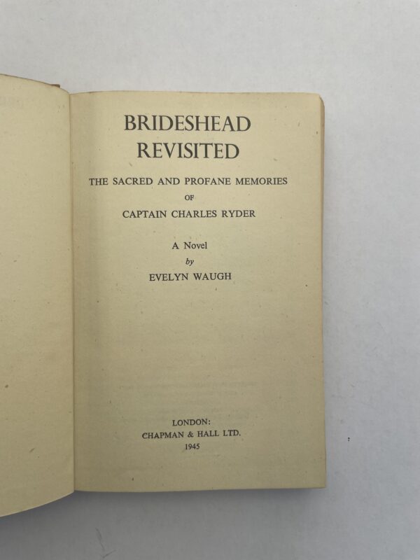 evelyn waugh brideshead revisited first ed2