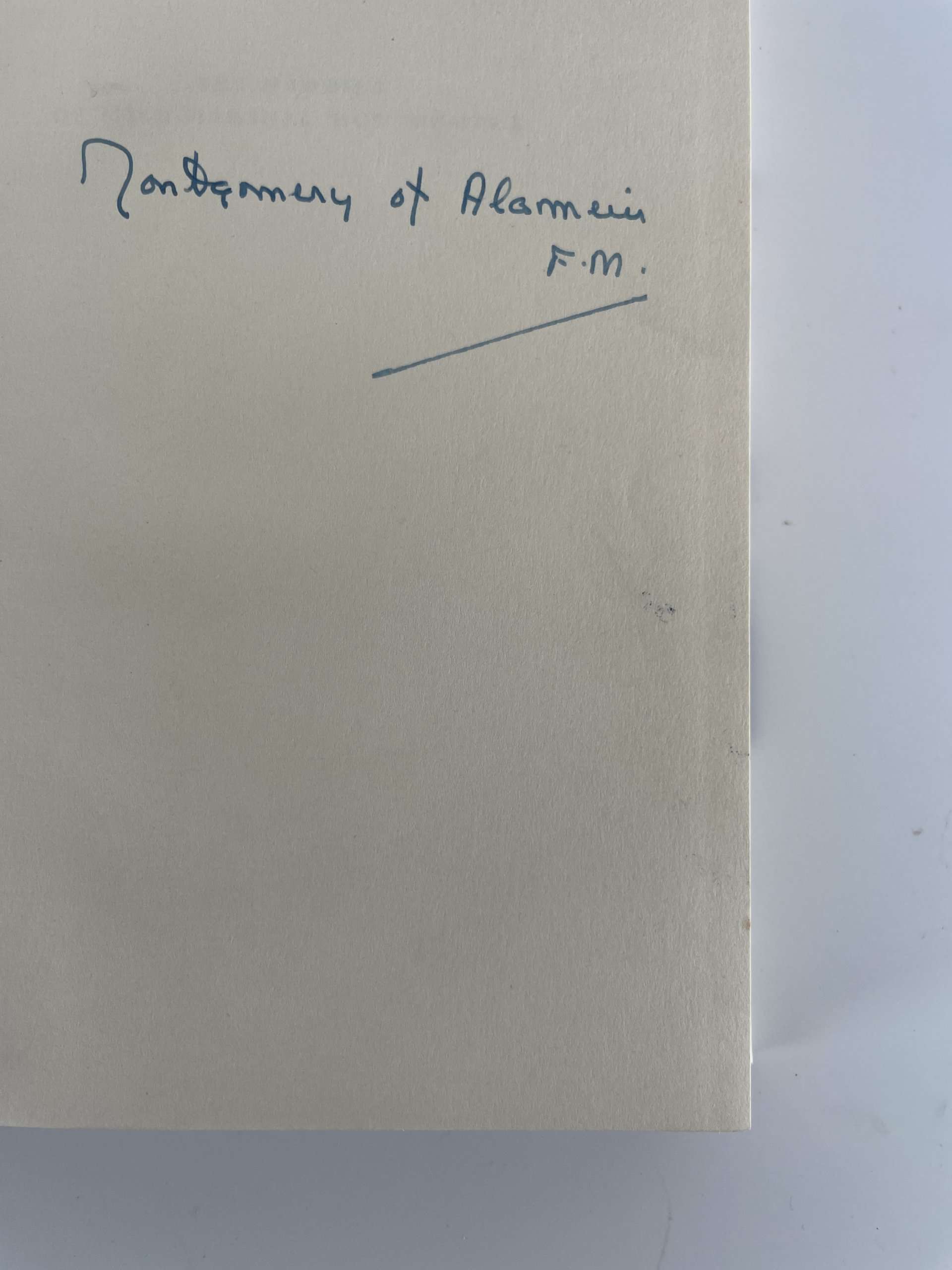 field marshal montgomery the memoirs signed first 2