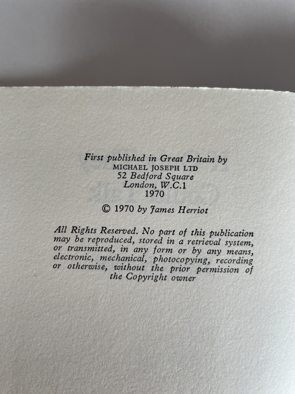 james herriot if only the could talk first edition2