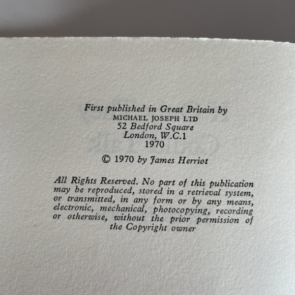 james herriot if only the could talk first edition2