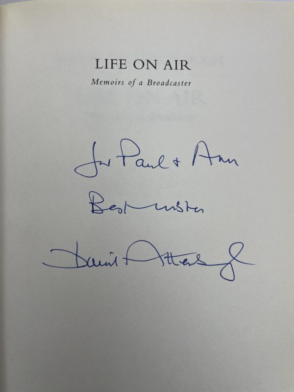 david attenborough life on air signed first ed2