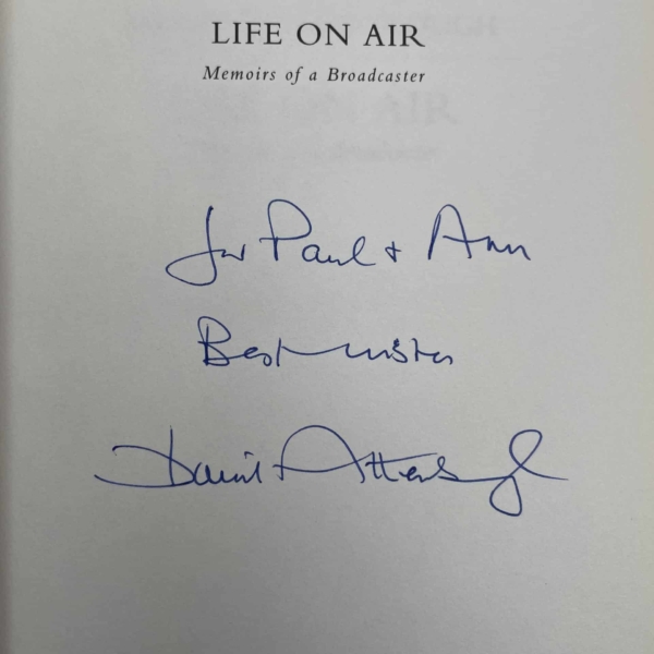 david attenborough life on air signed first ed2