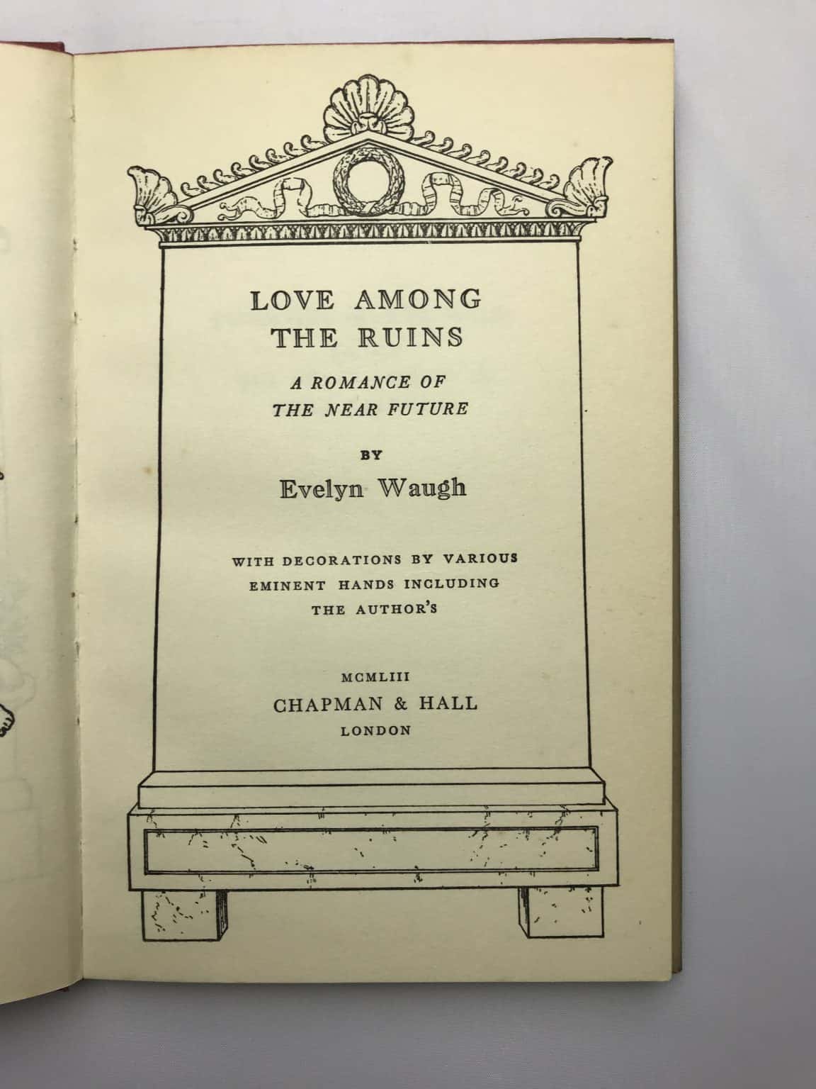 evelyn waugh love among the ruins first edition2