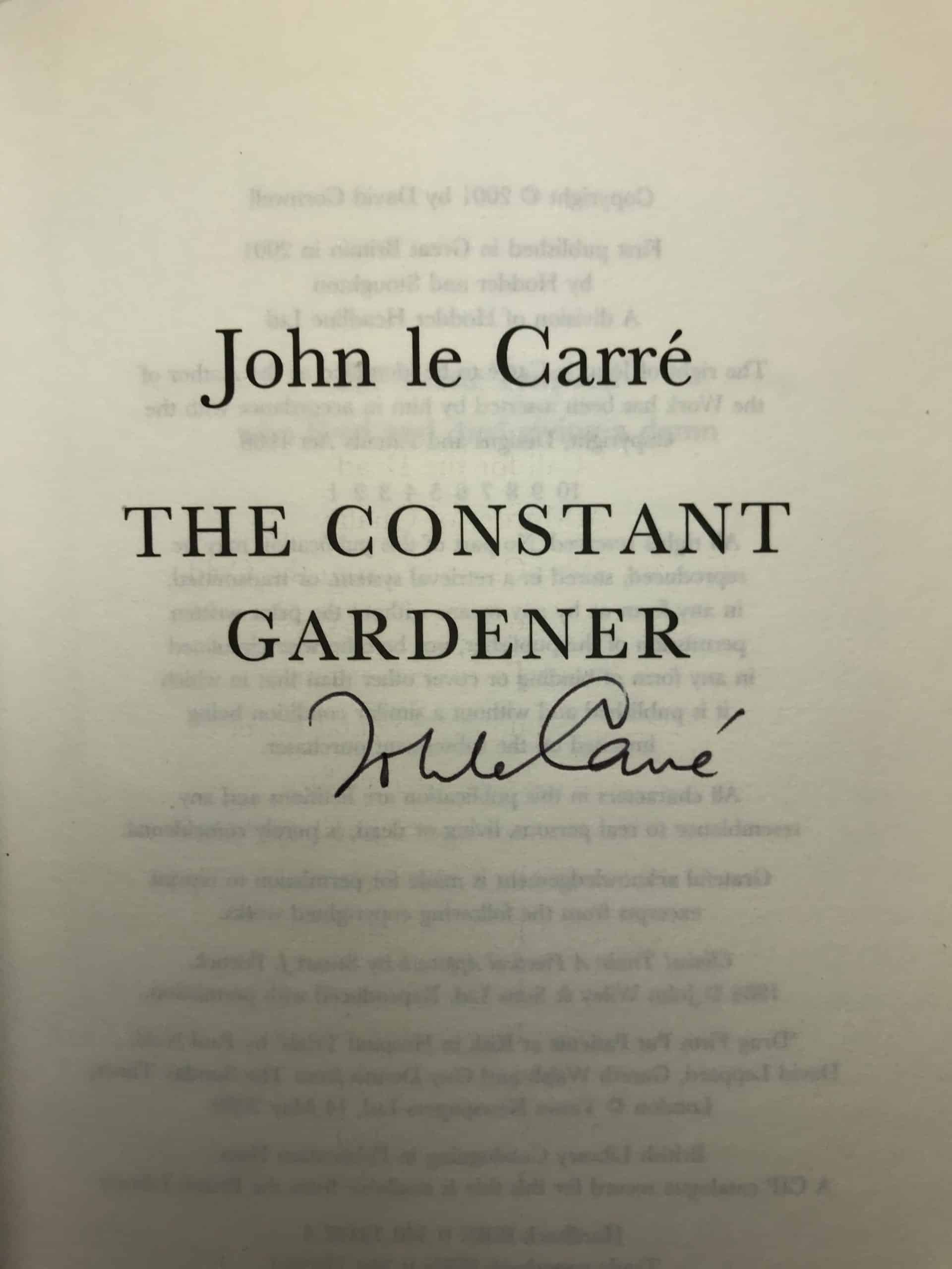 john le carre the constant gardener review