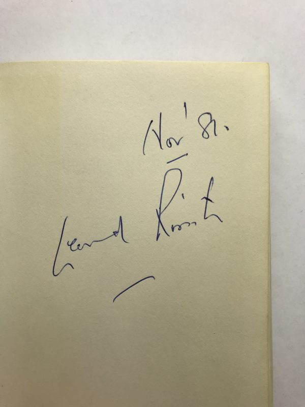 leonard rossiter the lowest form of wit signed 1st ed2