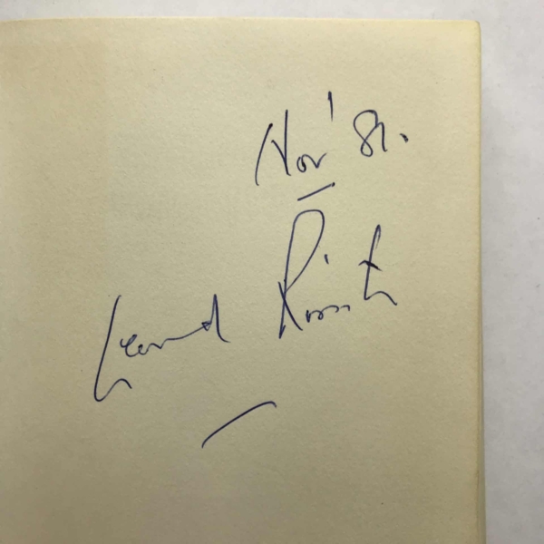 leonard rossiter the lowest form of wit signed 1st ed2