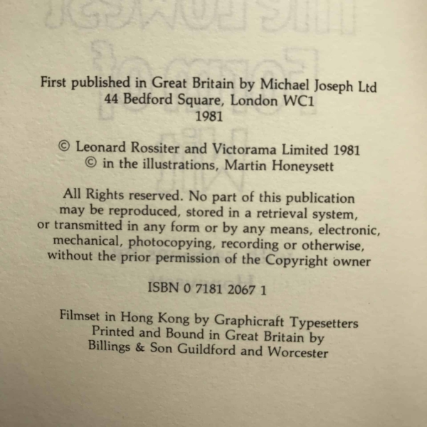 leonard rossiter the lowest form of wit signed 1st ed3