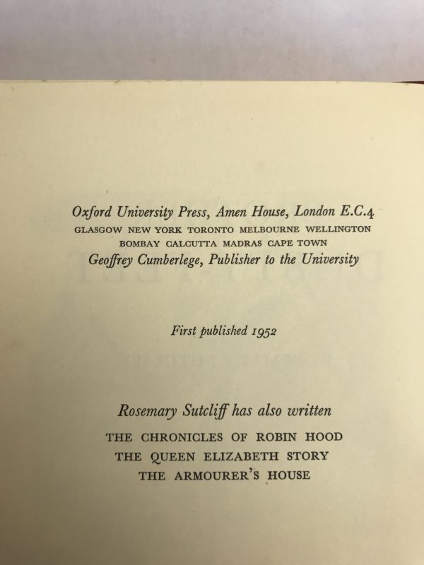 rosemary sutcliff bother dusty feet first edition2