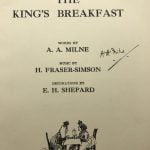 aa milne the kings breakfast signed first edition2
