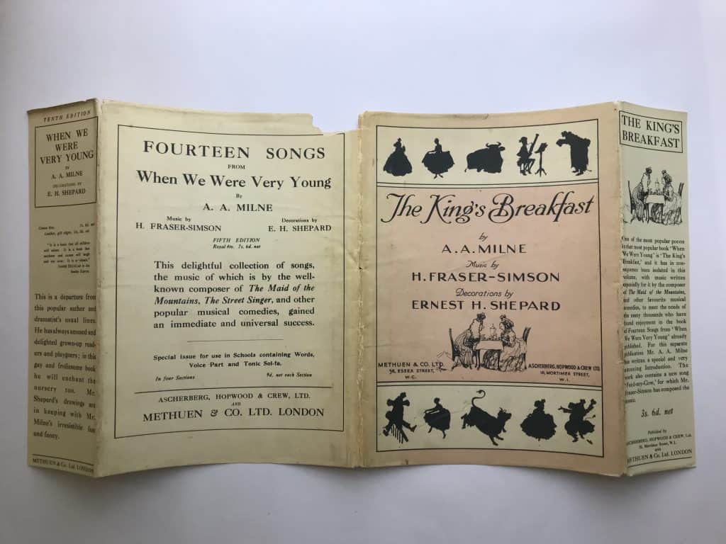 aa milne the kings breakfast signed first edition5