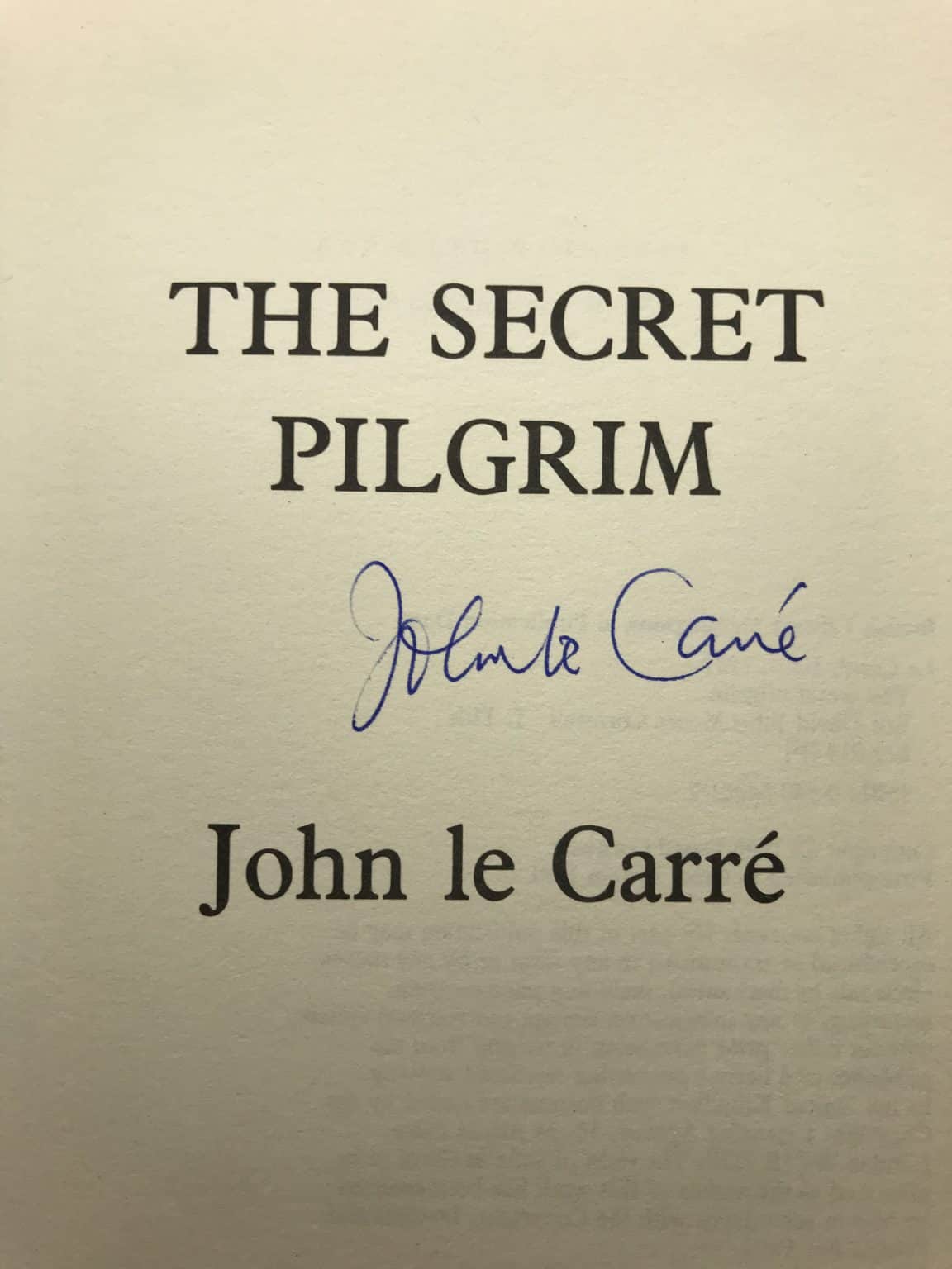 john le carre the secret pilgrim signed first ed2