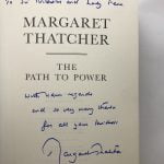 margaret thatcher the path to power signed first ed2