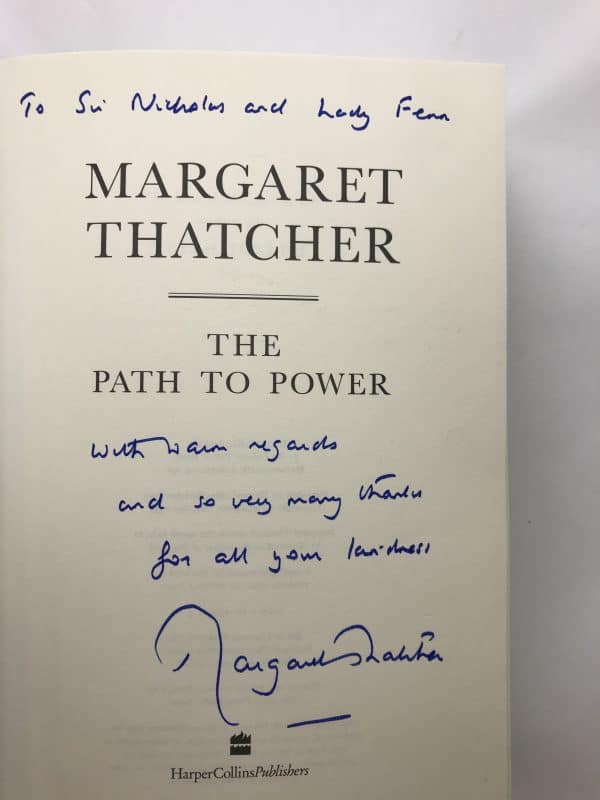 margaret thatcher the path to power signed first ed2