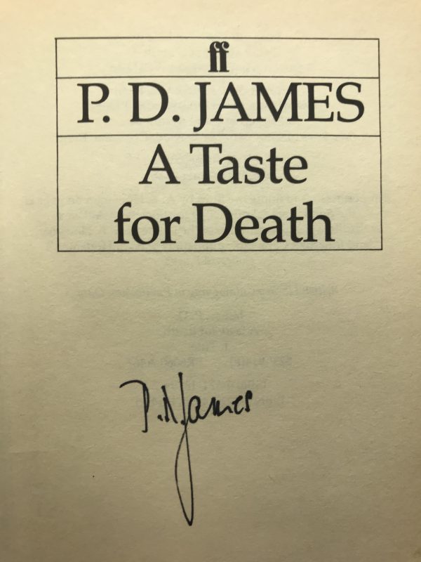 pd james a taste for death signed first edition2