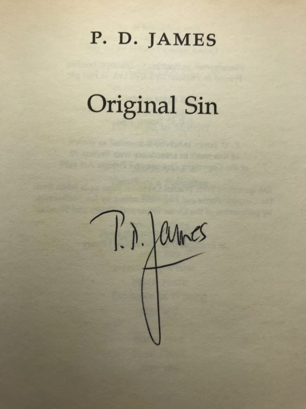 pd james original sin signed 1st ed2