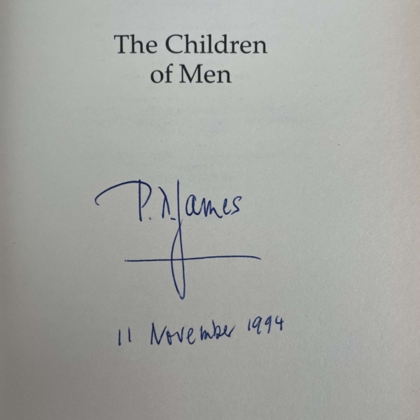 pd james the children of men signed first ed2