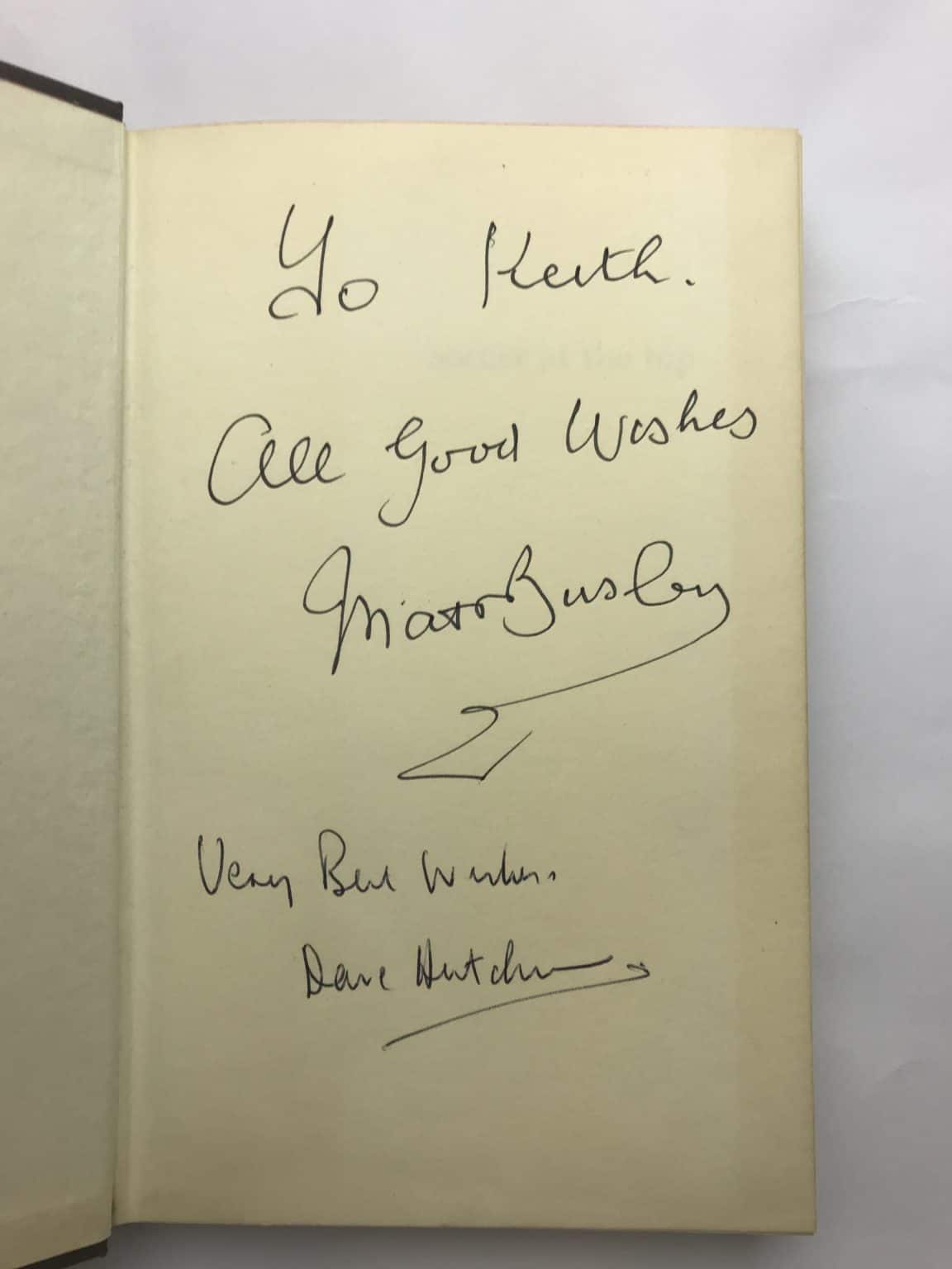 matt busby soccer at the top signed first edition2