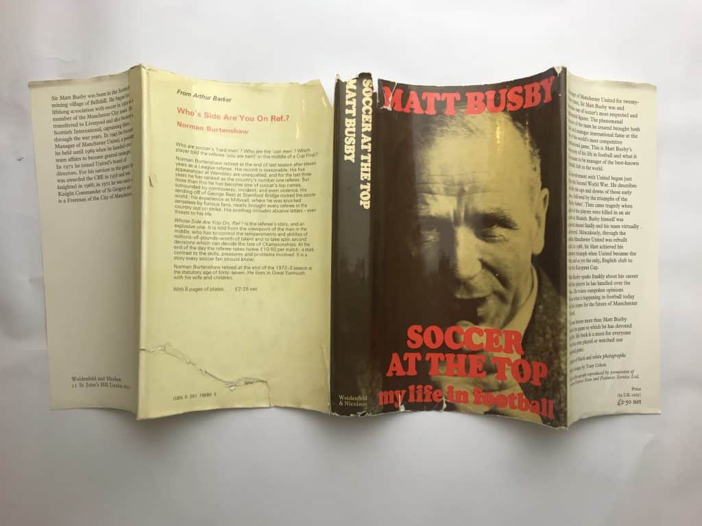 matt busby soccer at the top signed first edition5