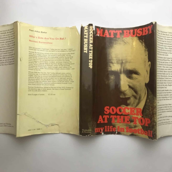 matt busby soccer at the top signed first edition5