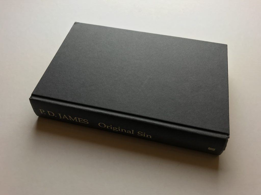 pd james original sin signed first ed4 1