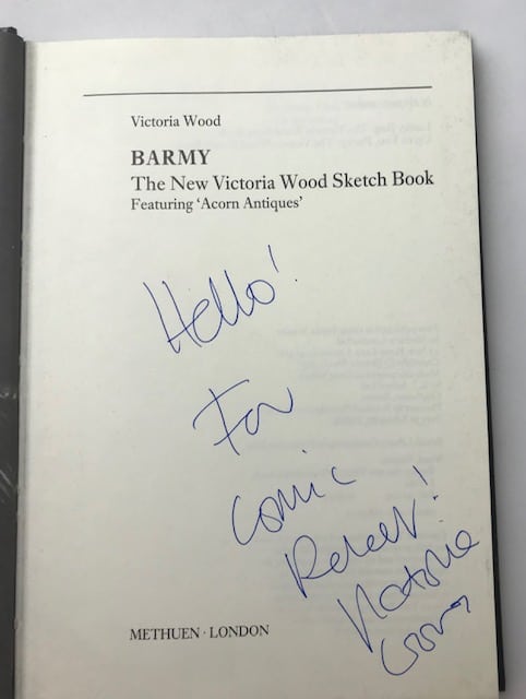 victoria wood barmy signed first edition2