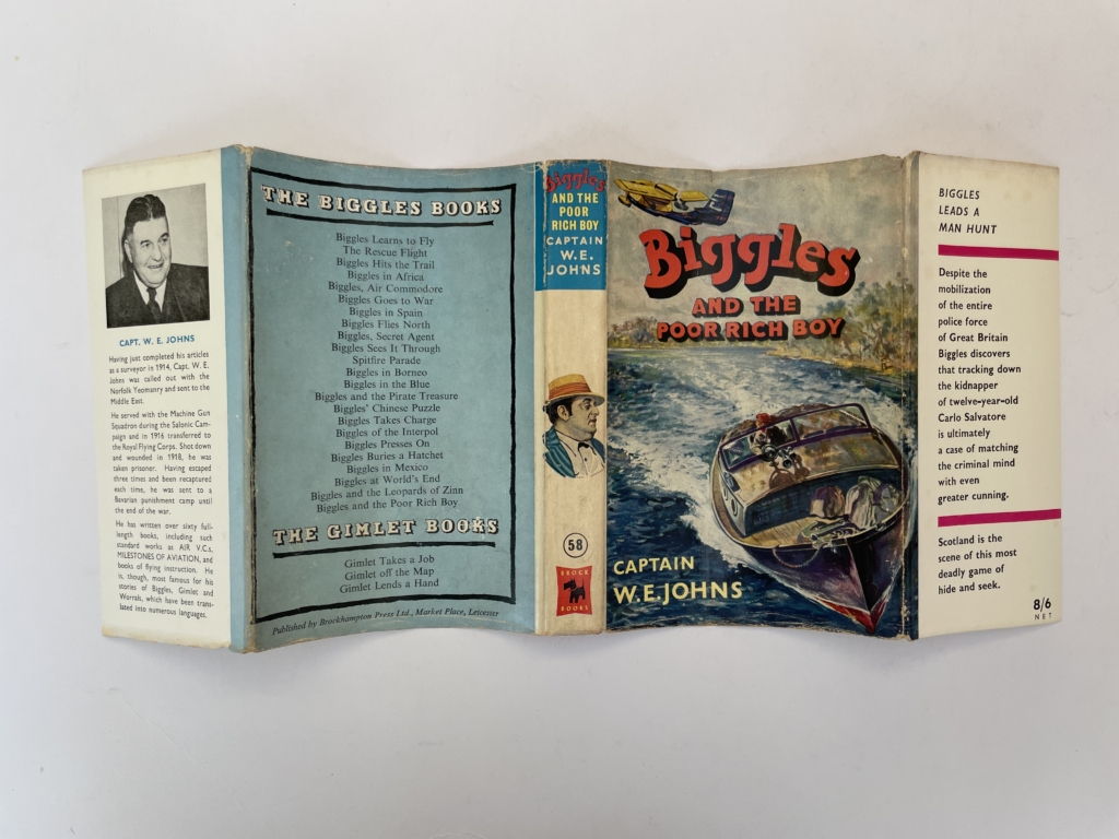 we johns biggles and the poor rich biy with signed letter4