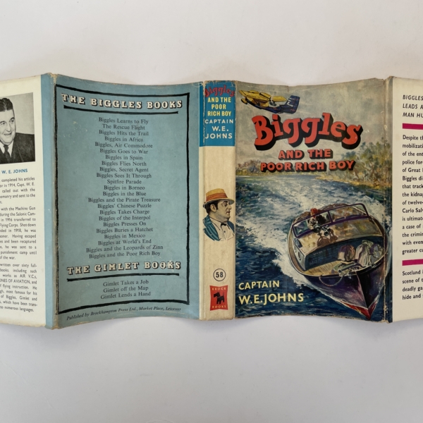 we johns biggles and the poor rich biy with signed letter4