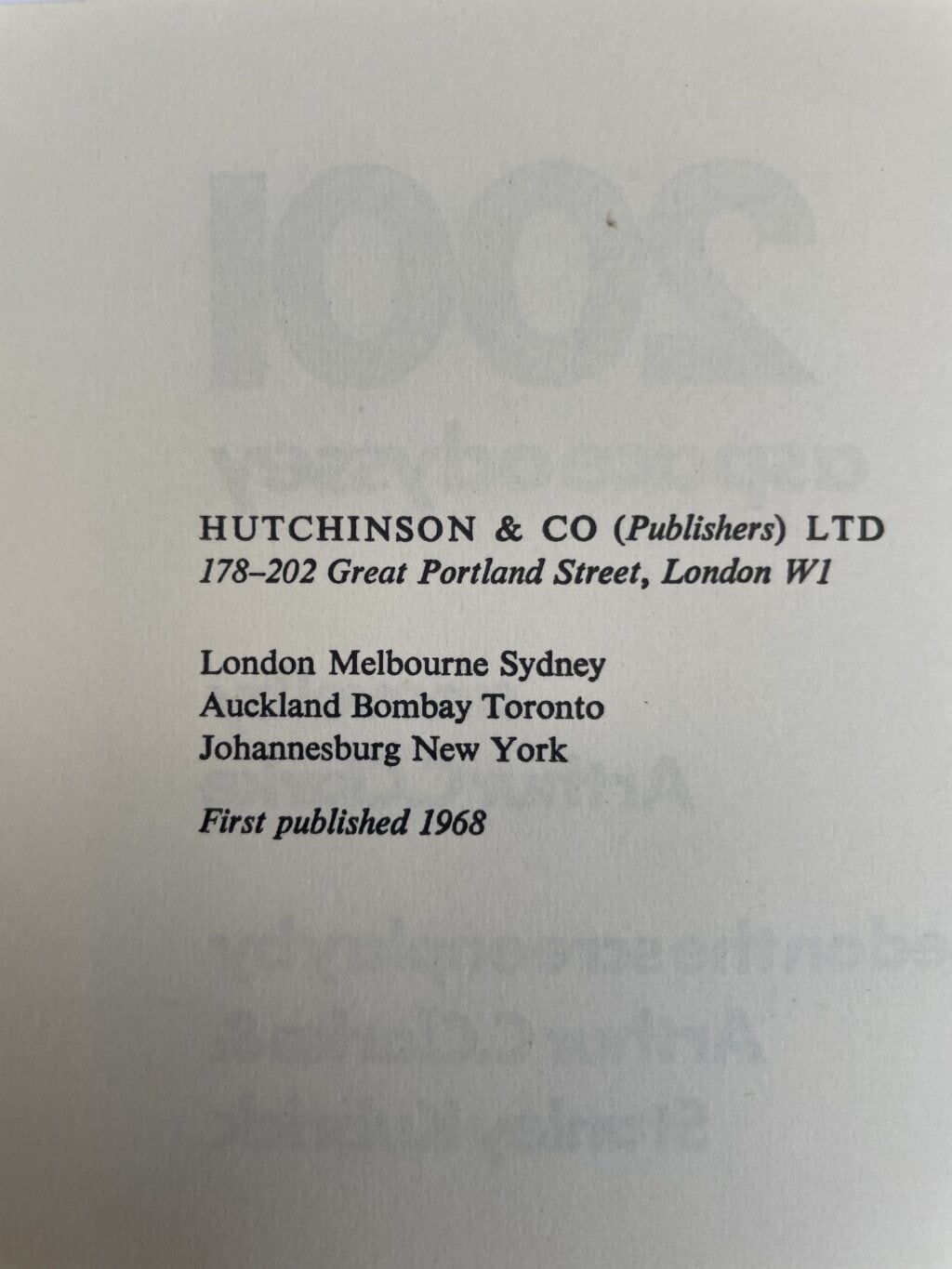 arthur c clarke 2001 a space odyssey first 2