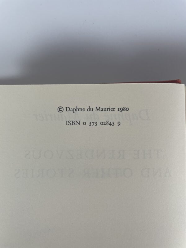 daphne du maurier the rendezvous first ed2